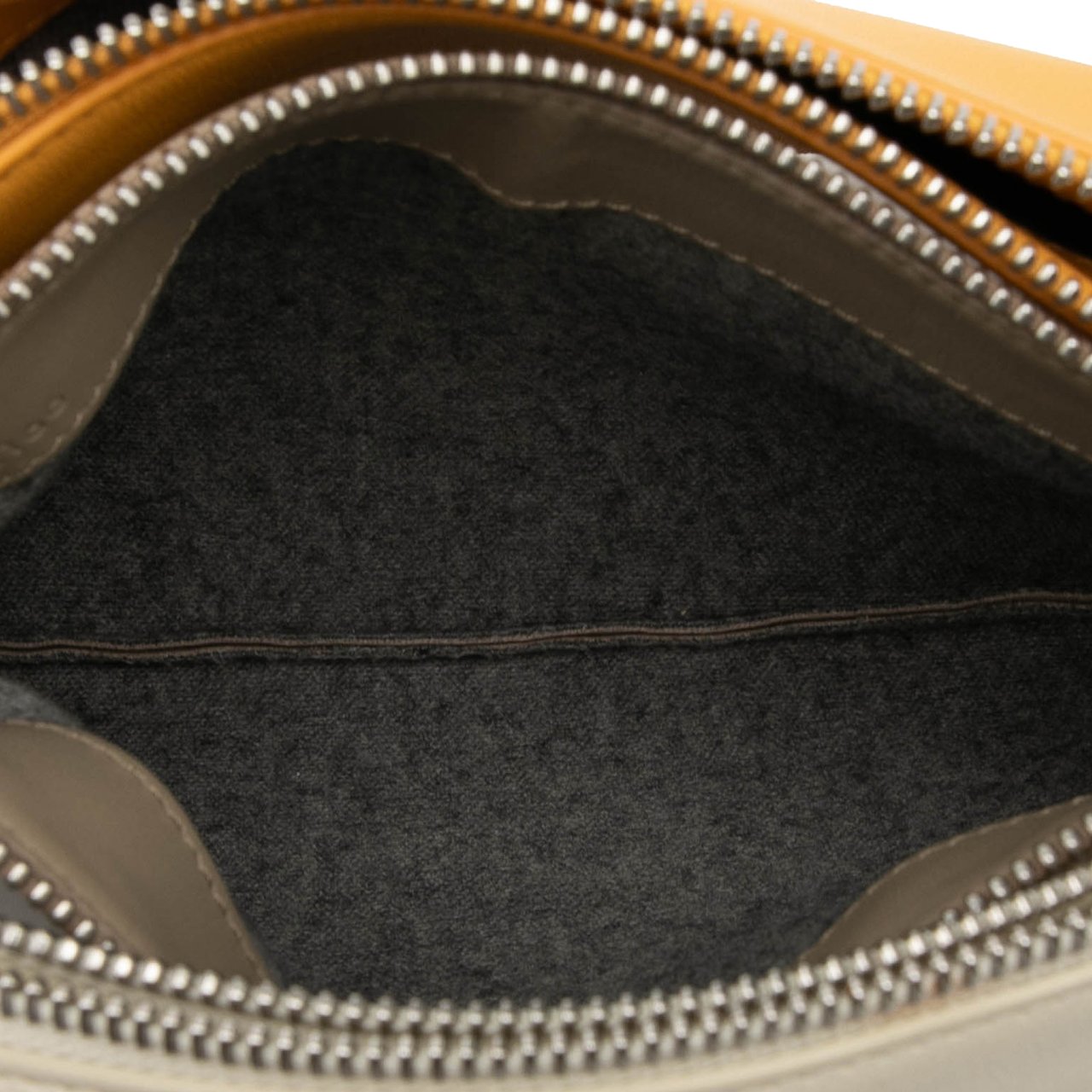 Celine Large Tricolor Lambskin Trio Crossbody Geel