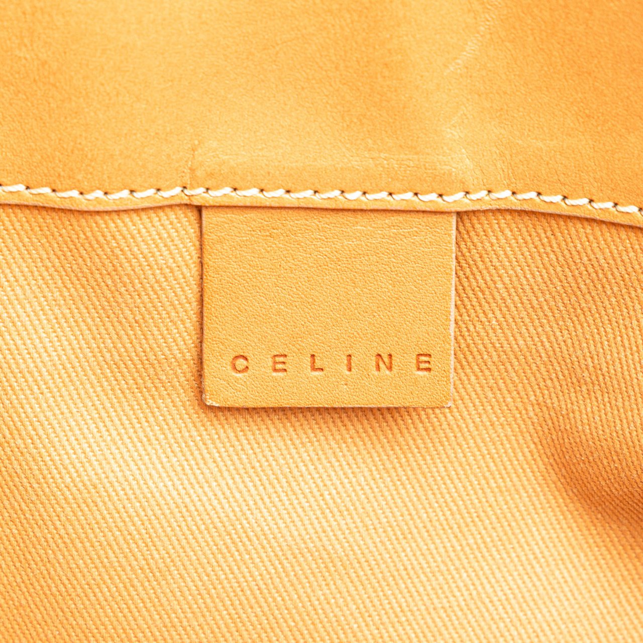 Celine C Macadam Denim Handbag Blauw
