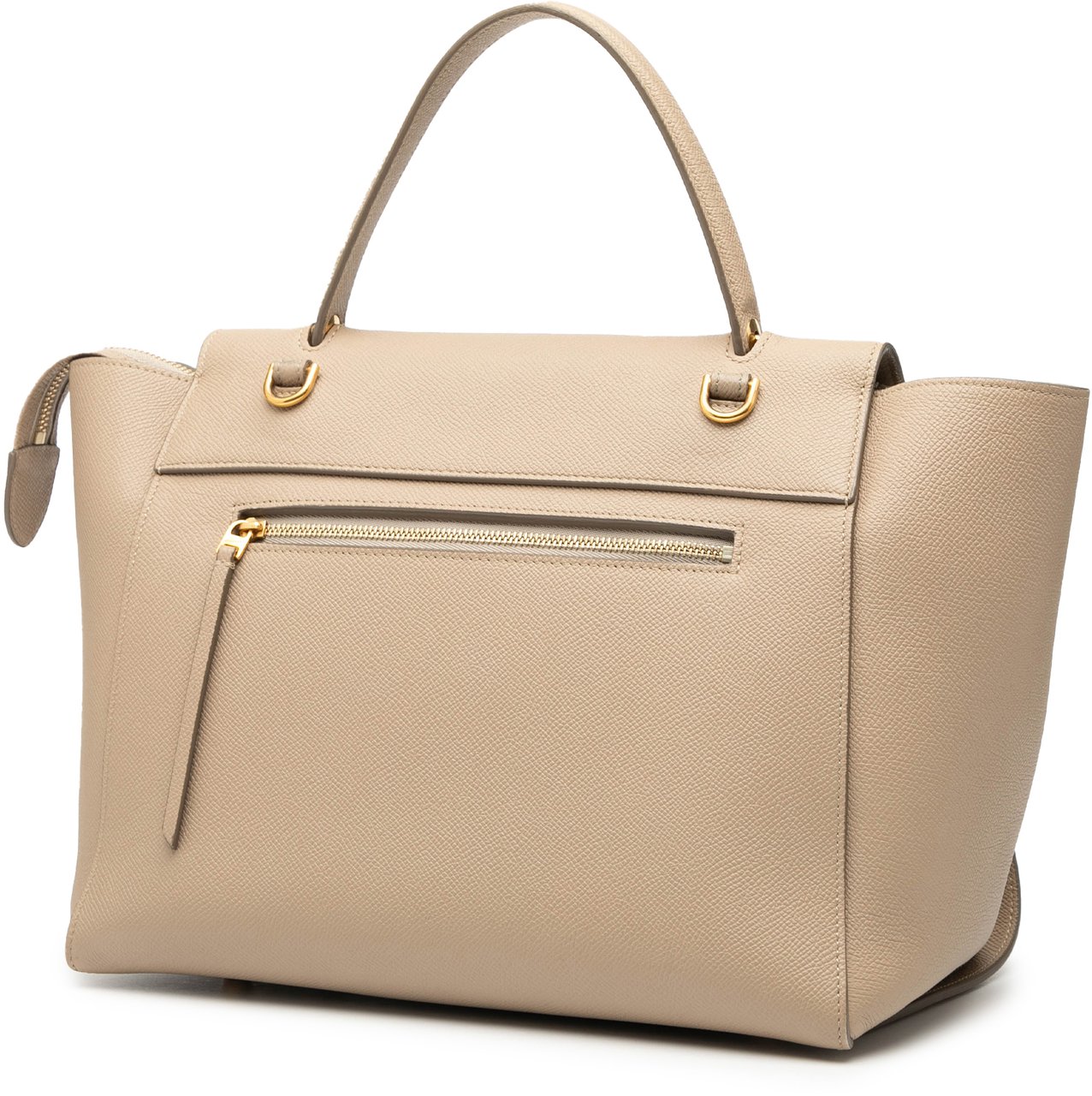 Celine Mini Grained Calfskin Belt Satchel Bruin