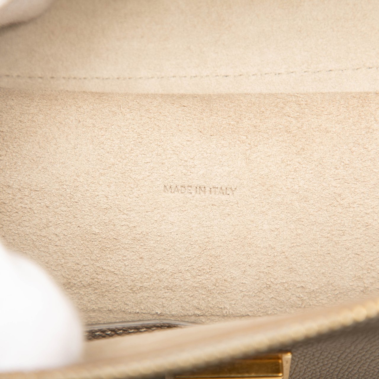 Celine Mini Grained Calfskin Belt Satchel Bruin