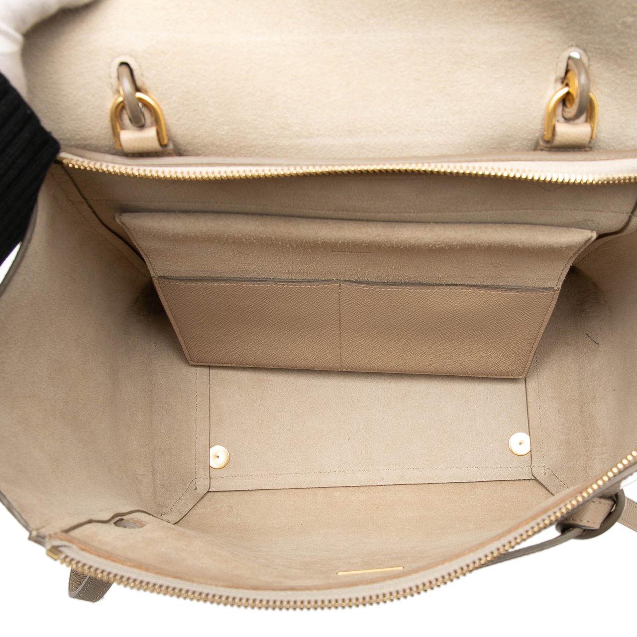 Celine Mini Grained Calfskin Belt Satchel Bruin