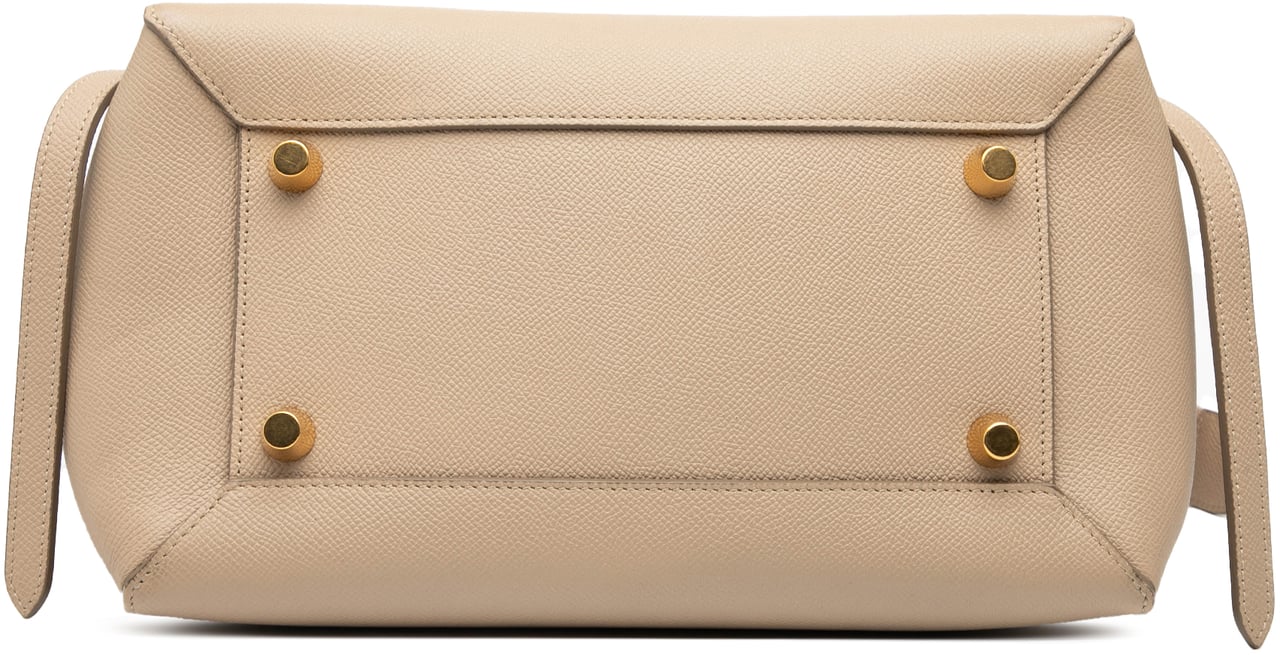 Celine Mini Grained Calfskin Belt Satchel Bruin