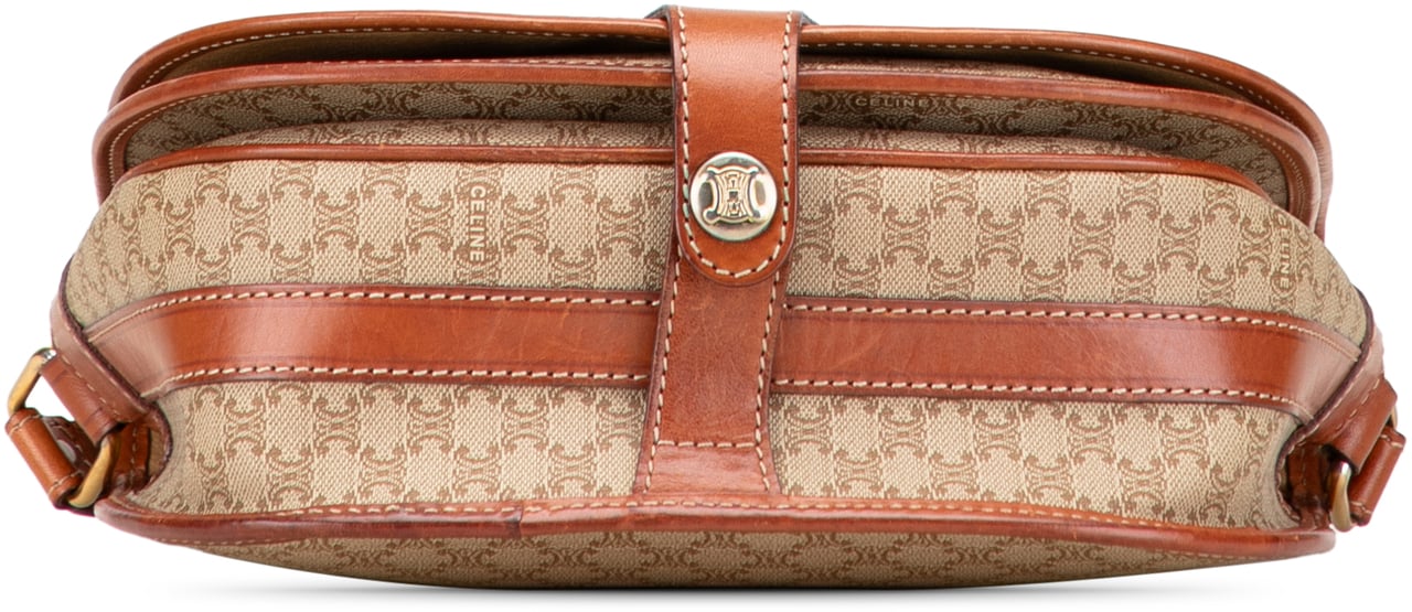 Celine Macadam Coated Canvas Crossbody Bruin