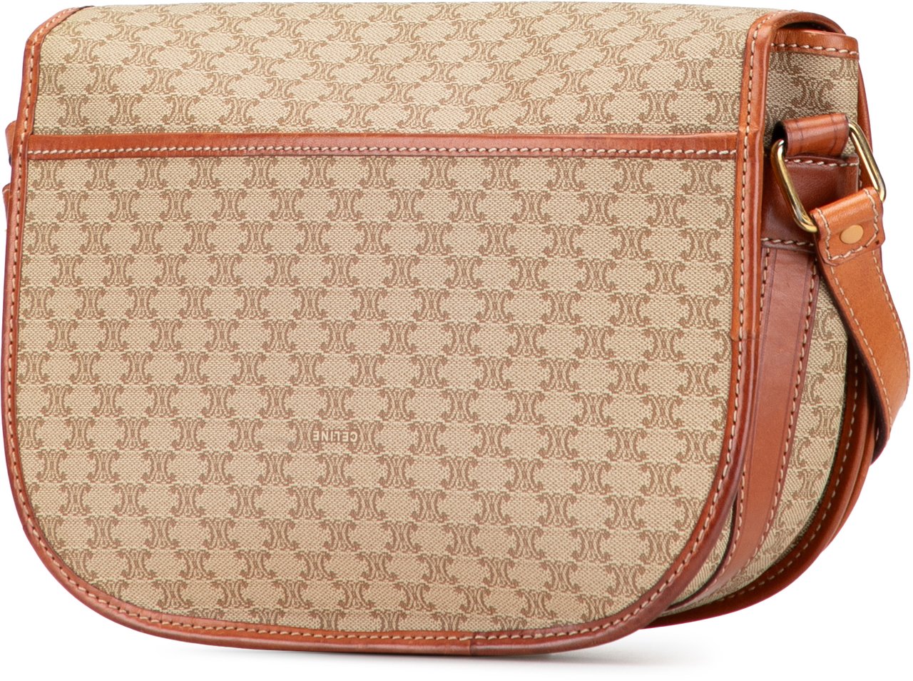 Celine Macadam Coated Canvas Crossbody Bruin