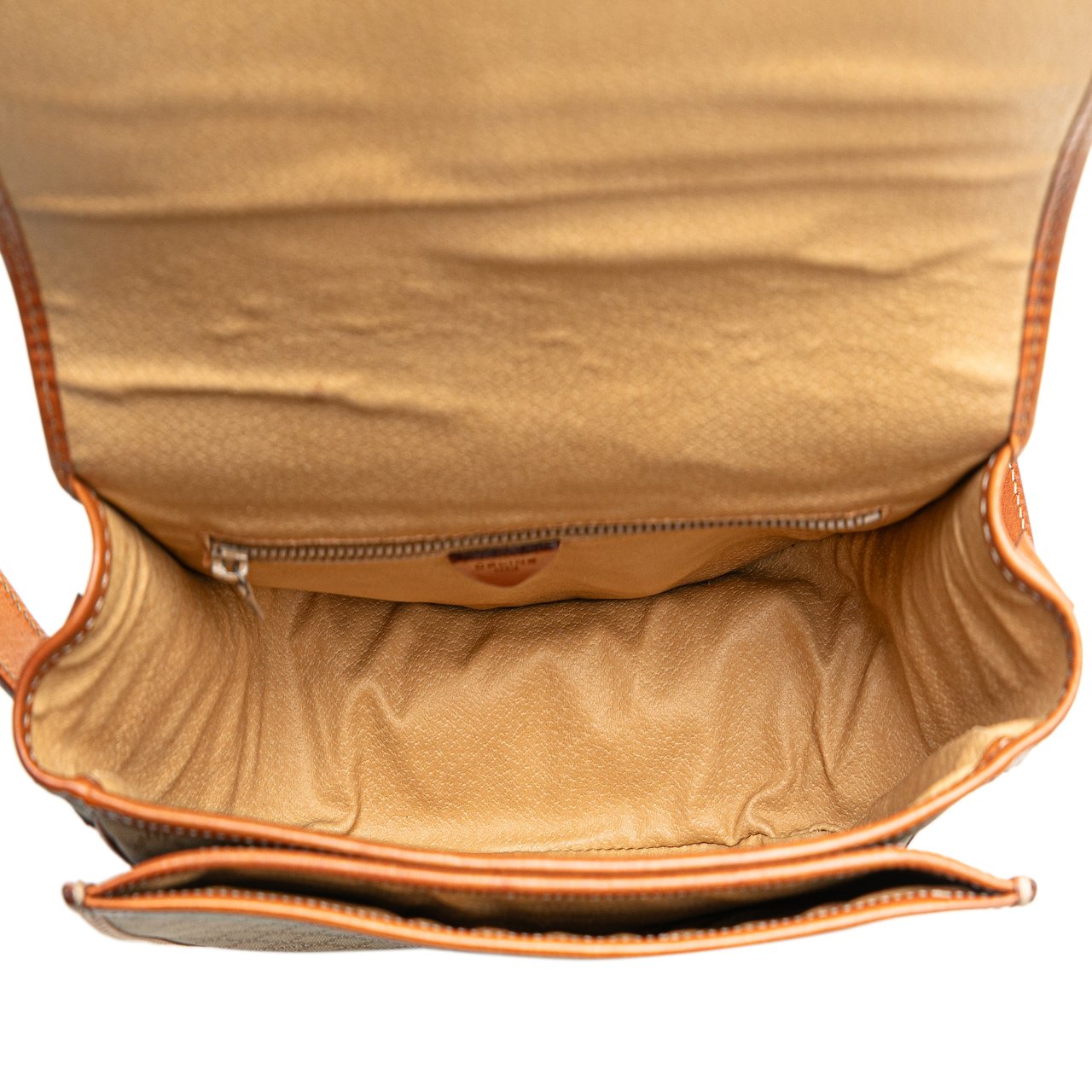 Celine Macadam Coated Canvas Crossbody Bruin