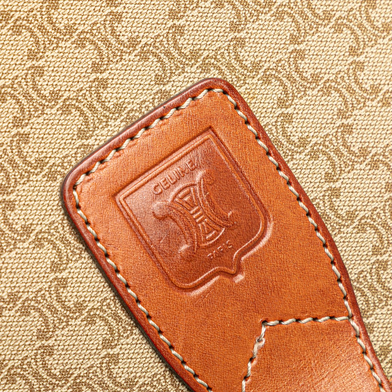 Celine Macadam Coated Canvas Crossbody Bruin