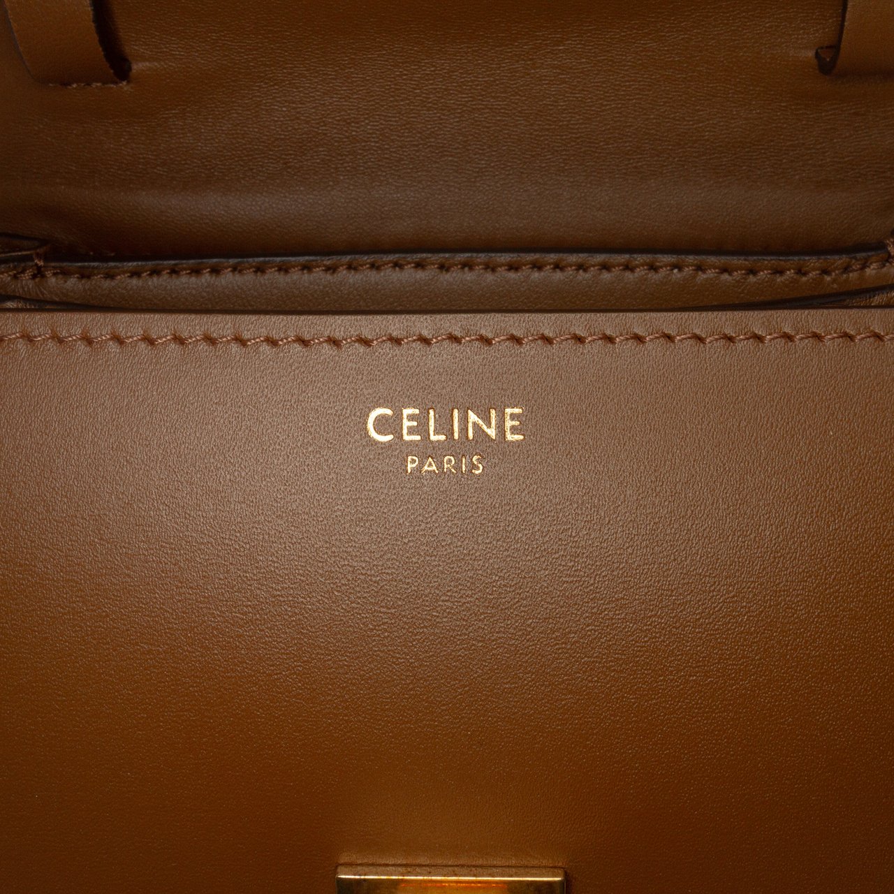 Celine Small Calfskin Classic Box Bruin