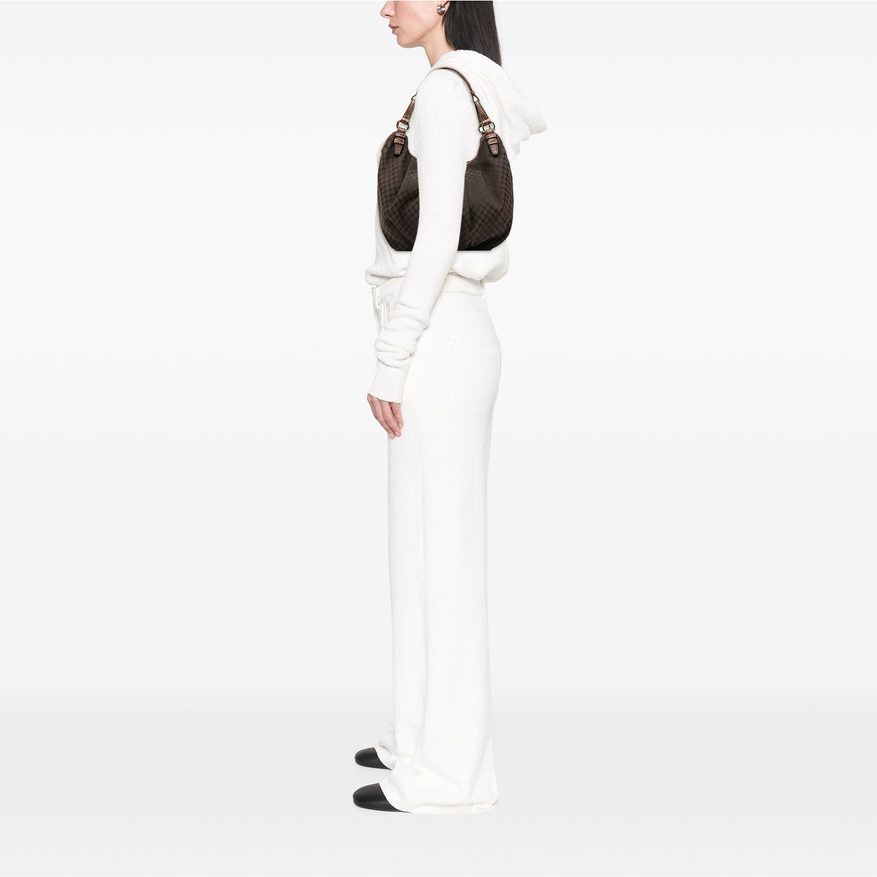 Celine Macadam Canvas Hobo Bruin