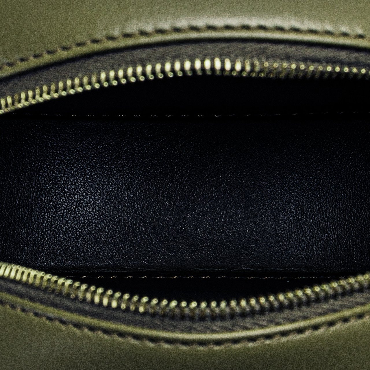 Celine Small Calfskin Cuir Triomphe Oval Crossbody Groen