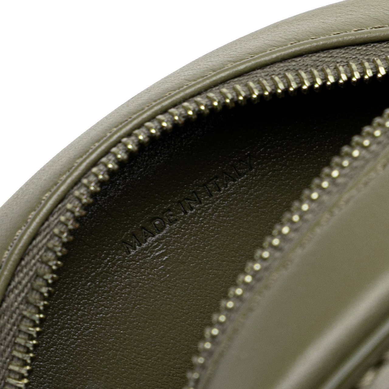 Celine Small Calfskin Cuir Triomphe Oval Crossbody Groen