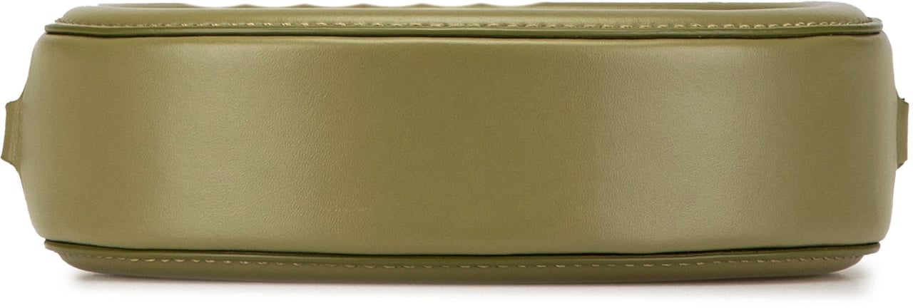 Celine Small Calfskin Cuir Triomphe Oval Crossbody Groen