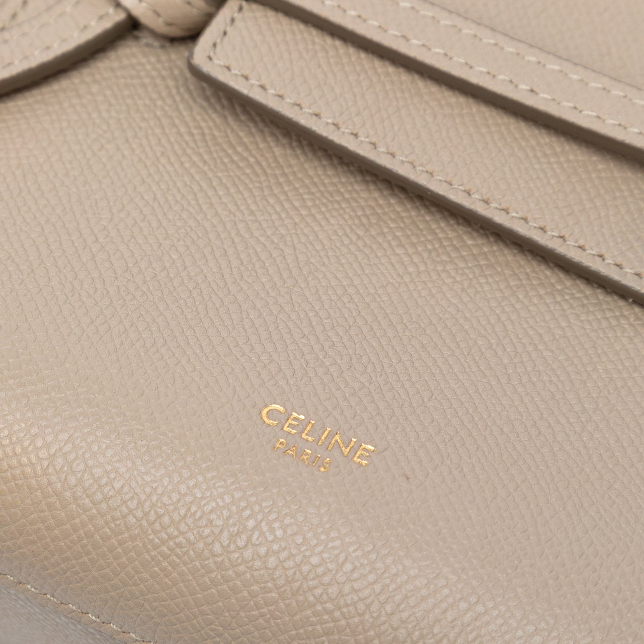 Celine Pico Grained Calfskin Belt Bag Bruin