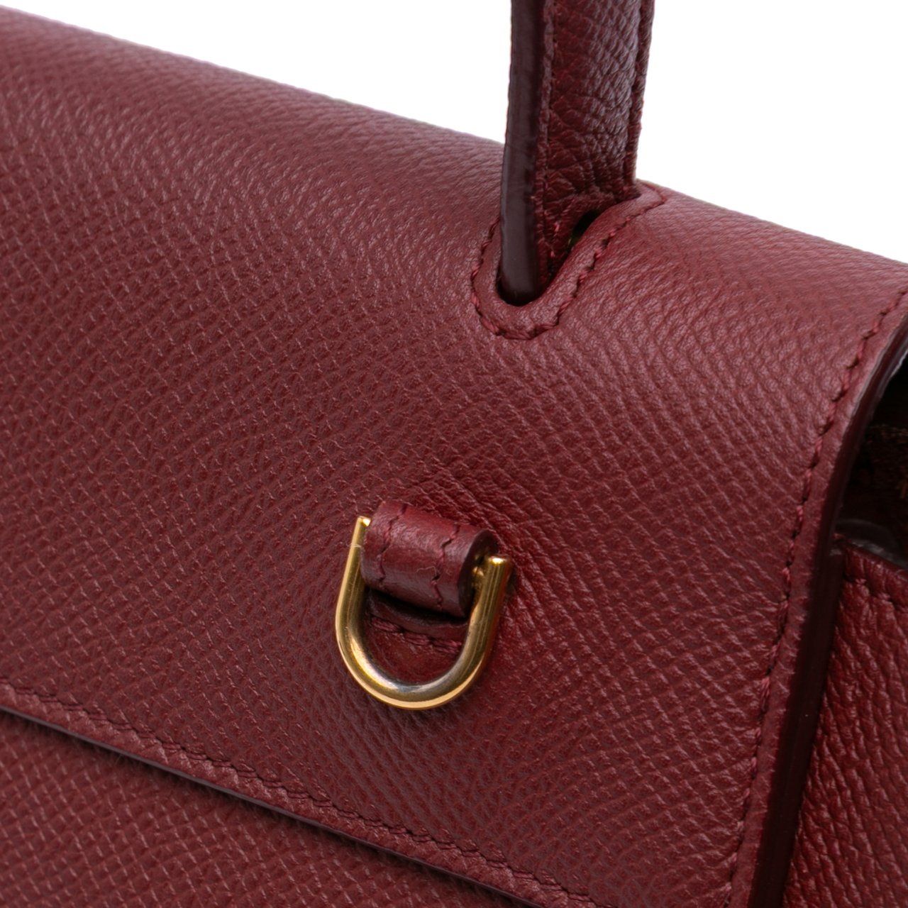 Celine Nano Grained Calfskin Belt Bag Rood