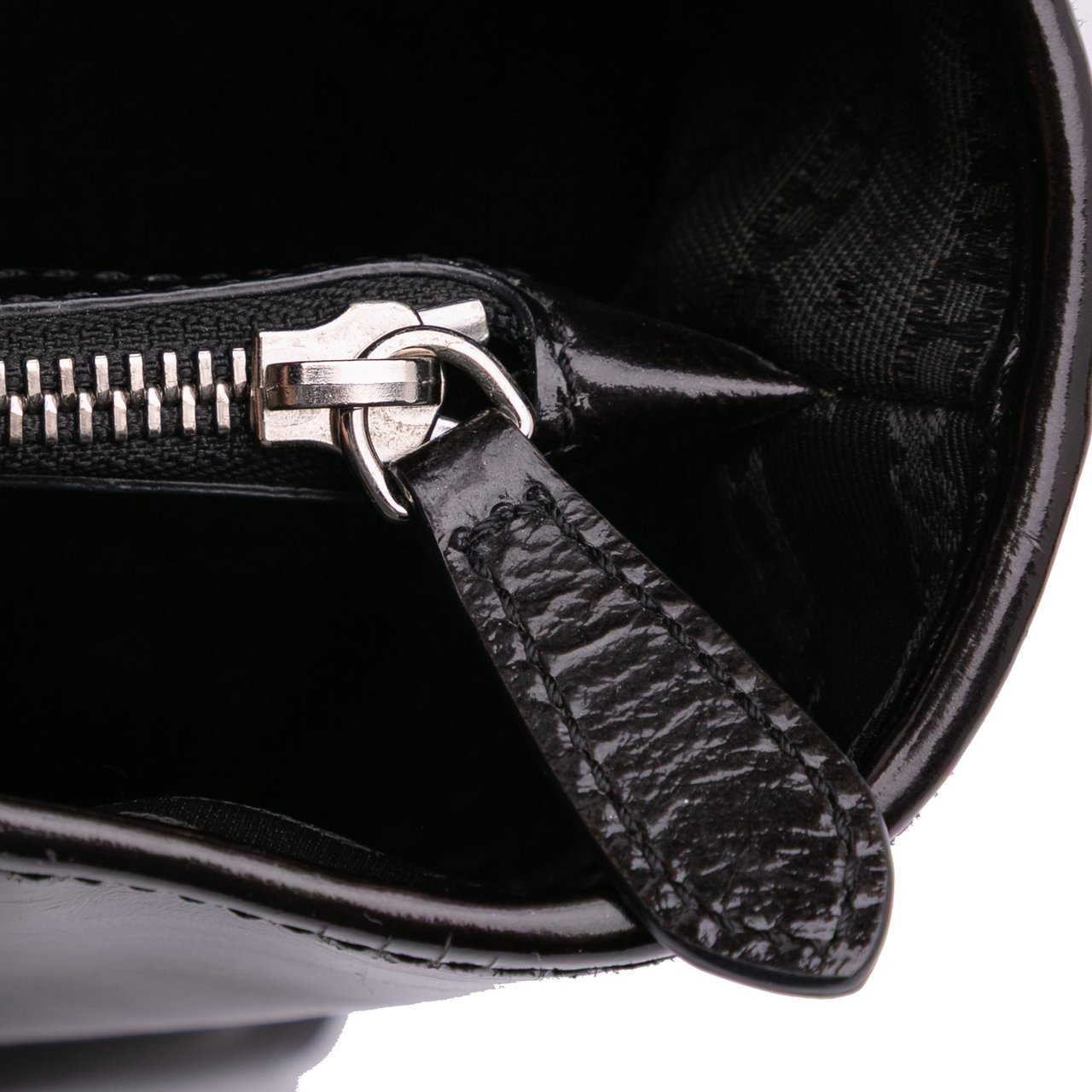Celine Patent Boogie Handbag Zwart