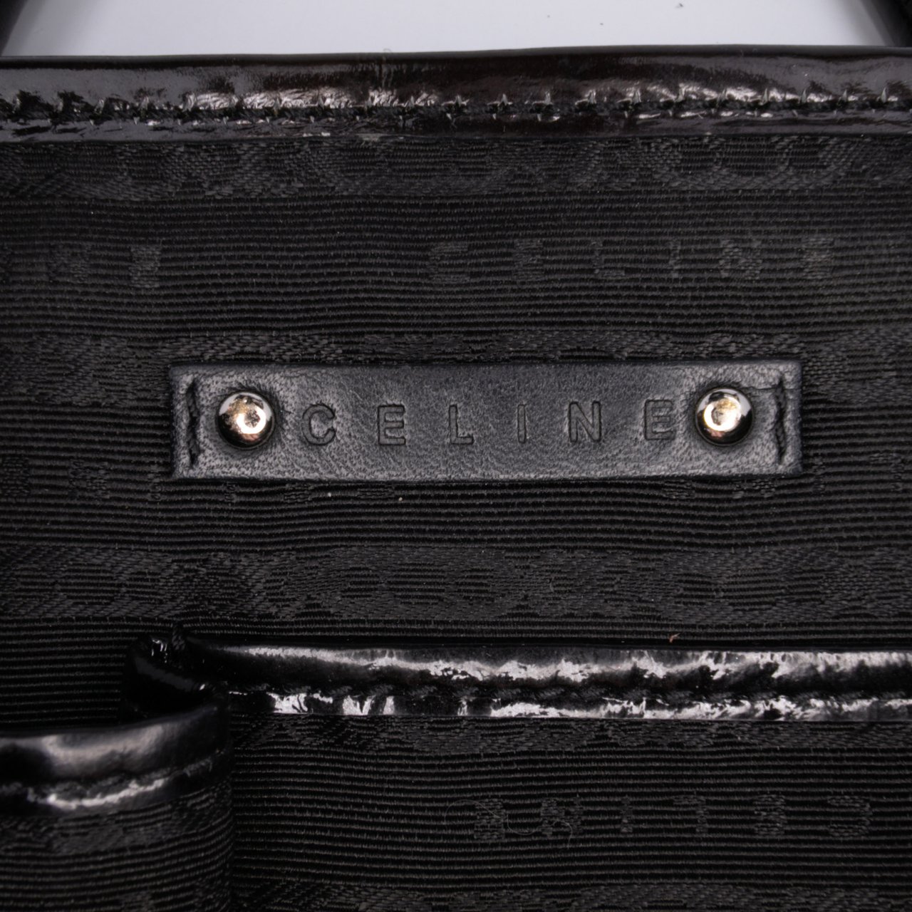 Celine Patent Boogie Handbag Zwart
