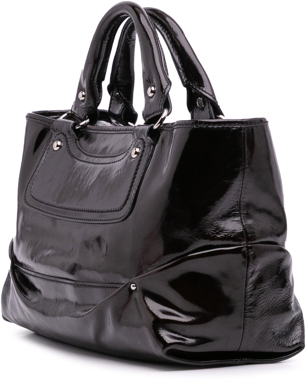 Celine Patent Boogie Handbag Zwart