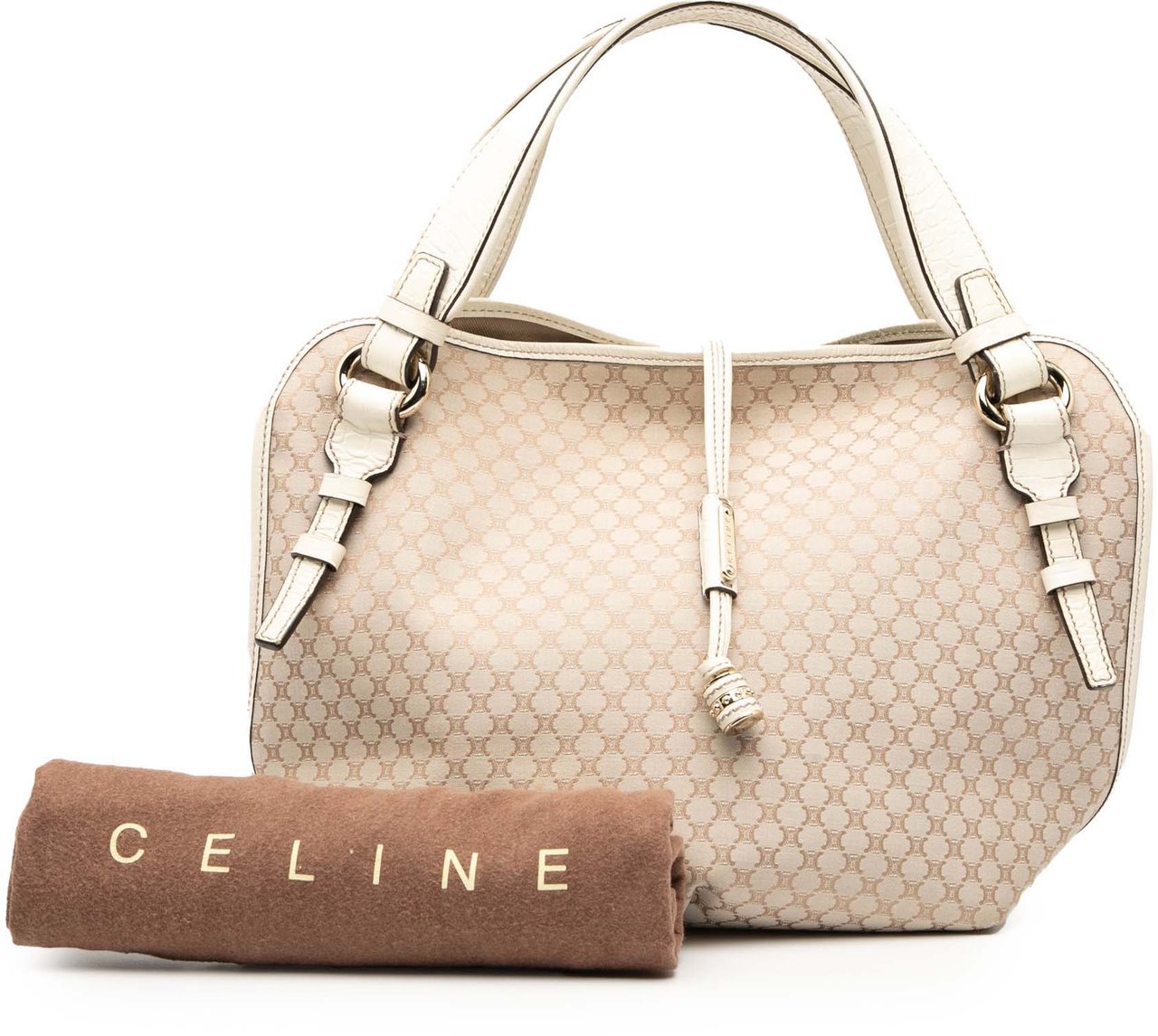 Celine Macadam Canvas Bittersweet Hobo Bruin