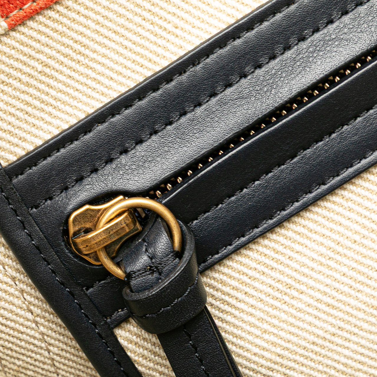 Celine Medium Striped Canvas Phantom Luggage Tote Bruin