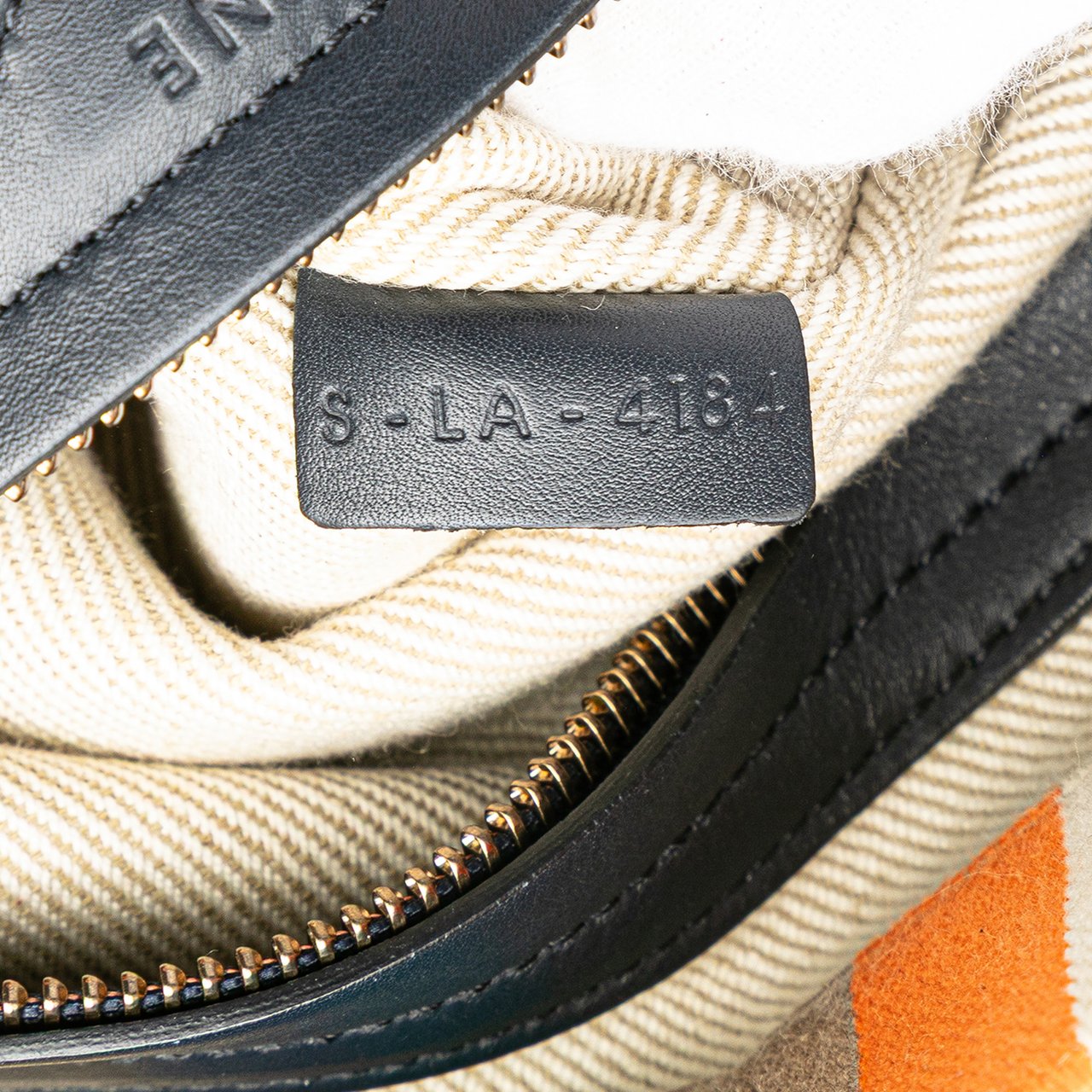Celine Medium Striped Canvas Phantom Luggage Tote Bruin