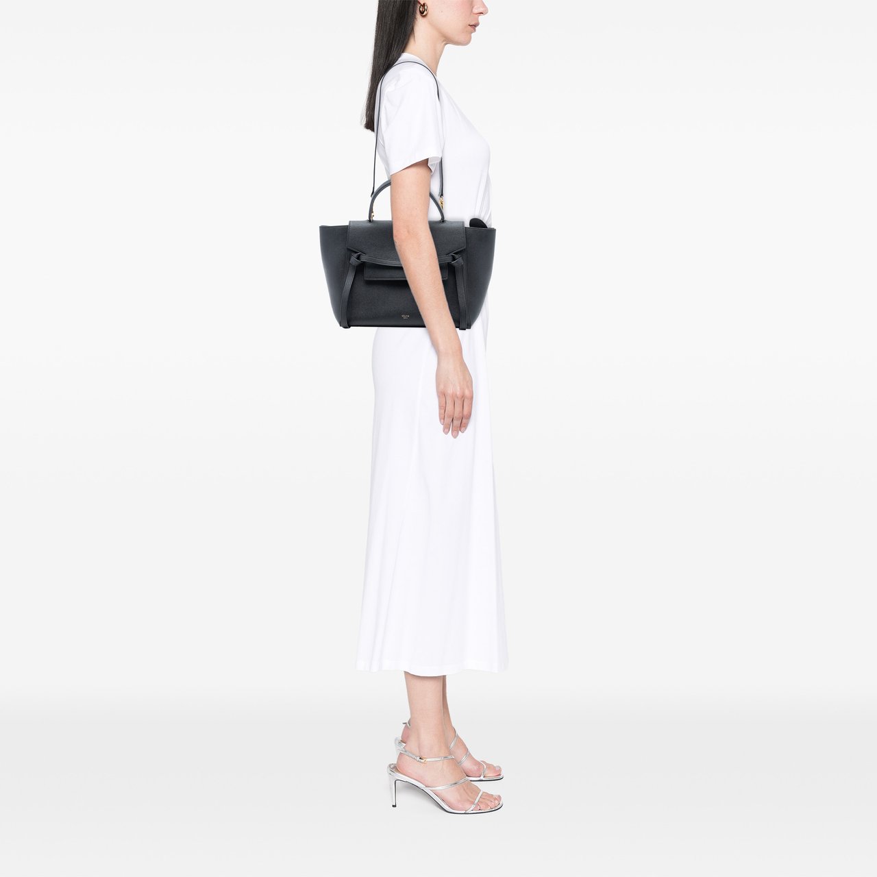 Celine Mini Grained Calfskin Belt Bag Zwart
