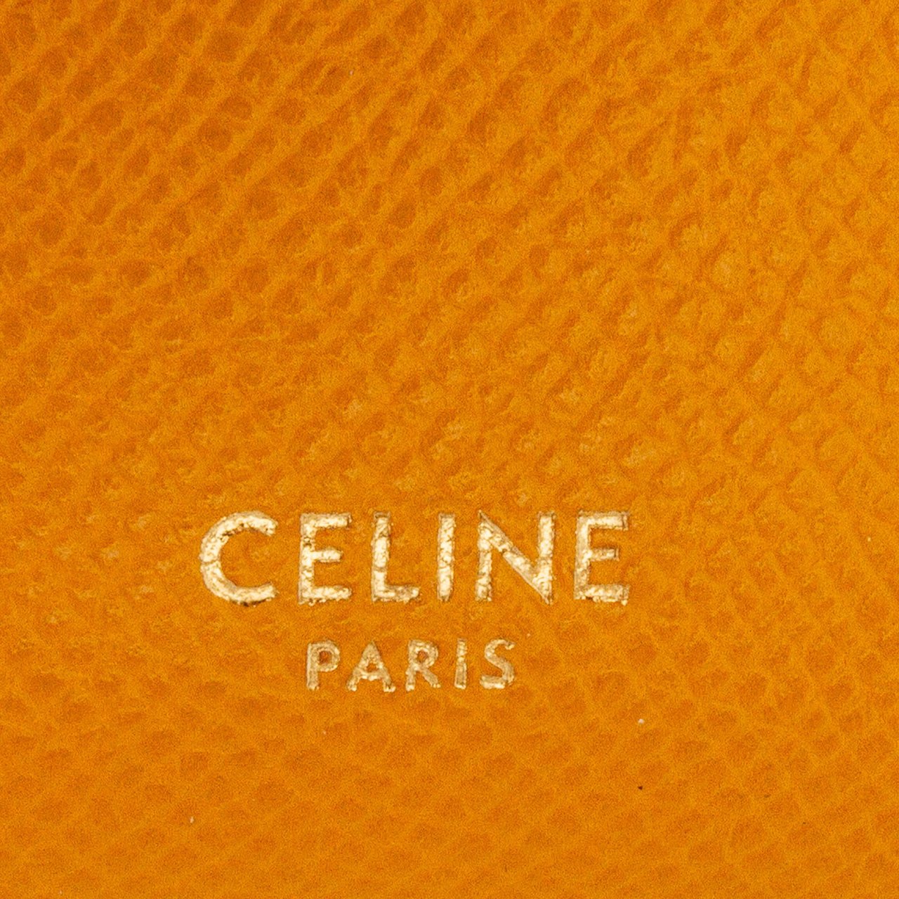 Celine Nano Grained Calfskin Belt Bag Geel