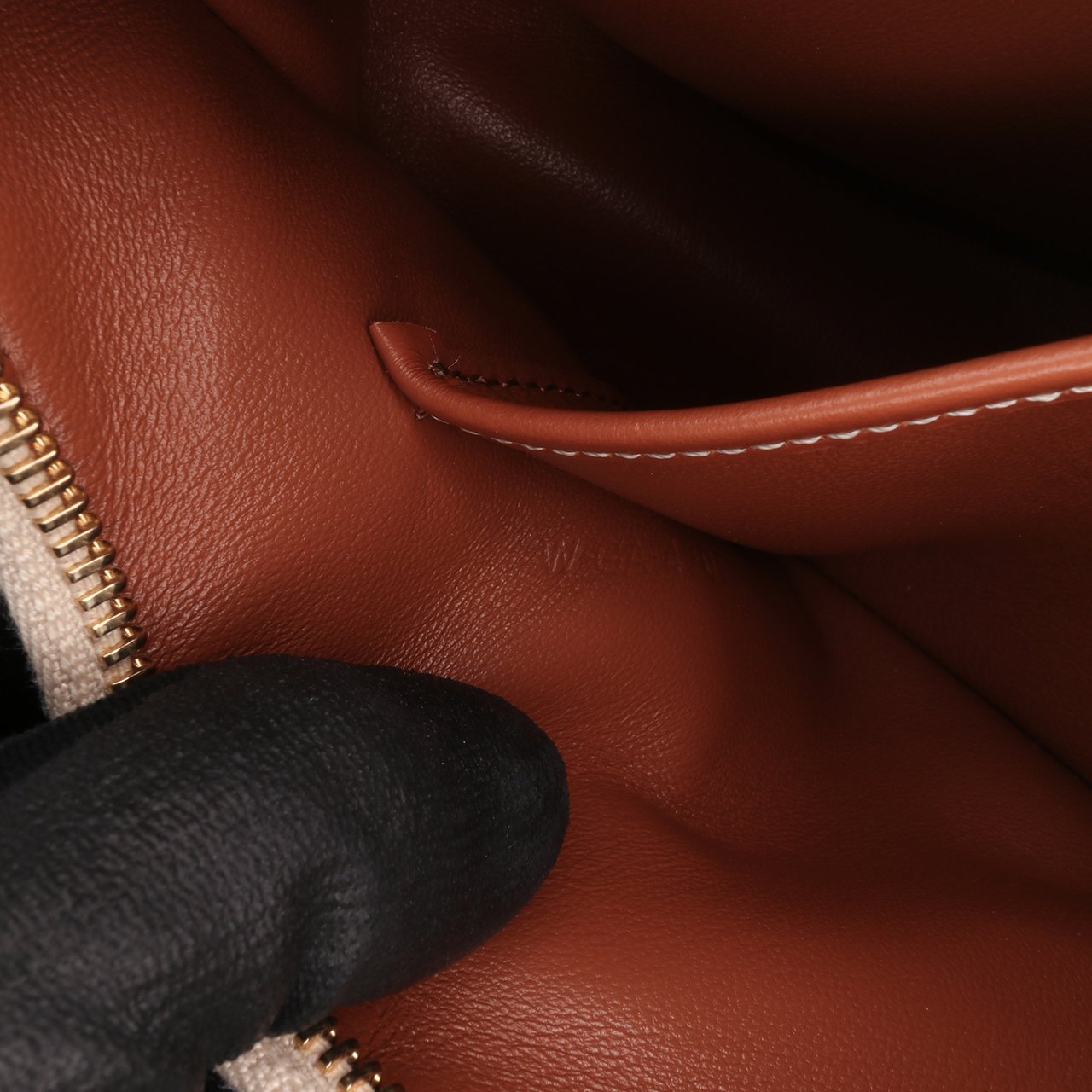 Celine Zebra Print Canvas Ava Shoulder Bag Bruin