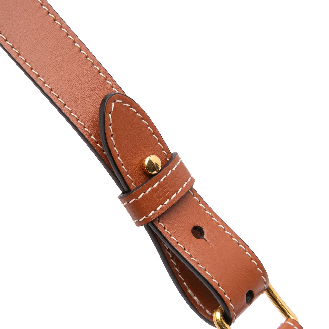 Celine Zebra Print Canvas Ava Shoulder Bag Bruin