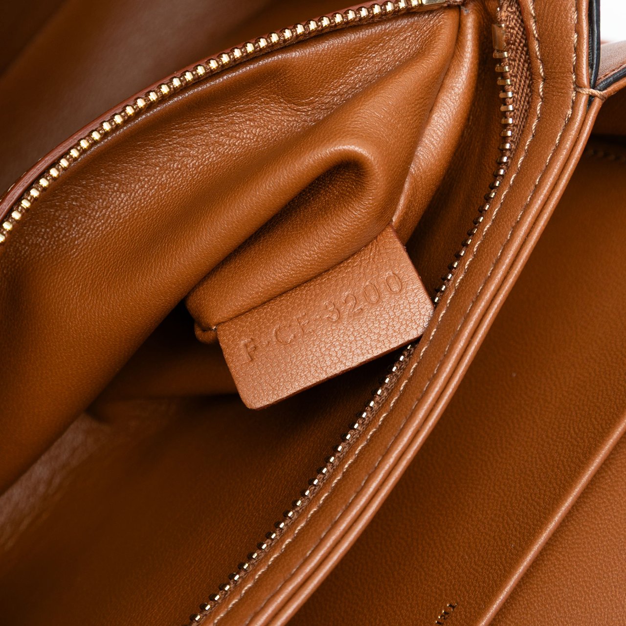 Celine Classique Canvas and Calfskin Triomphe Crossbody Bruin