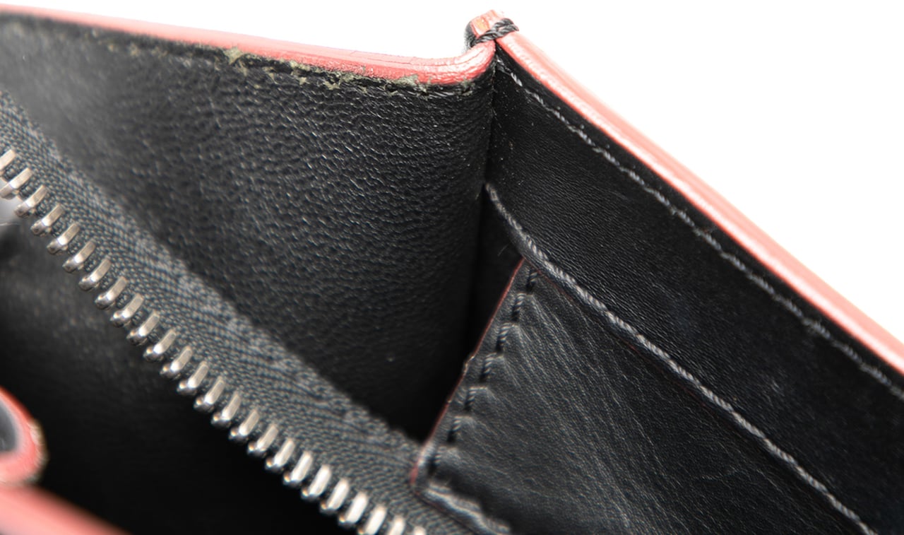 Celine Mini Bicolor Smooth Calfskin Luggage Tote Zwart