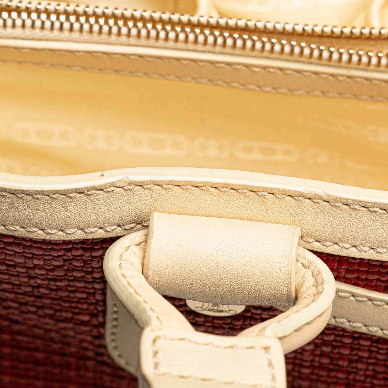 Celine Raffia Boogie Handbag Rood