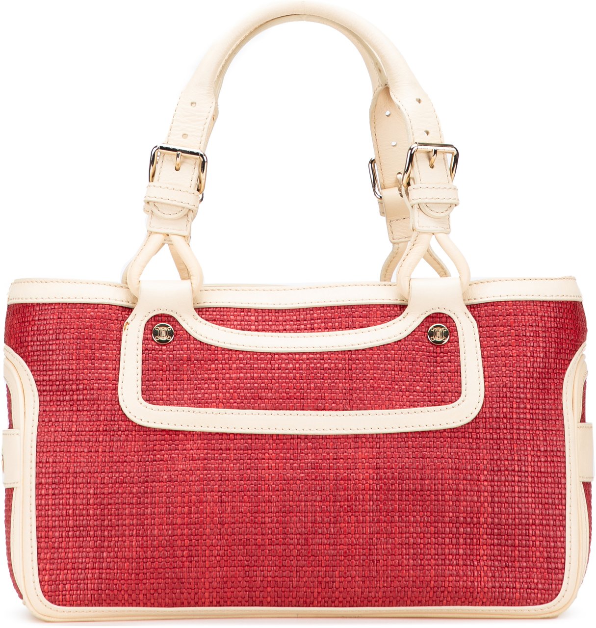 Celine Raffia Boogie Handbag Rood