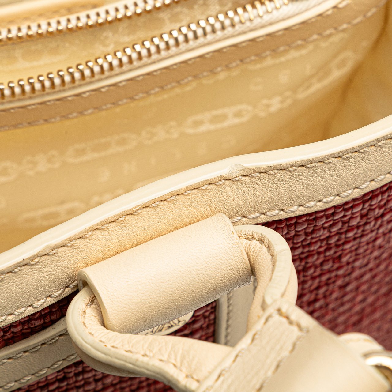 Celine Raffia Boogie Handbag Rood