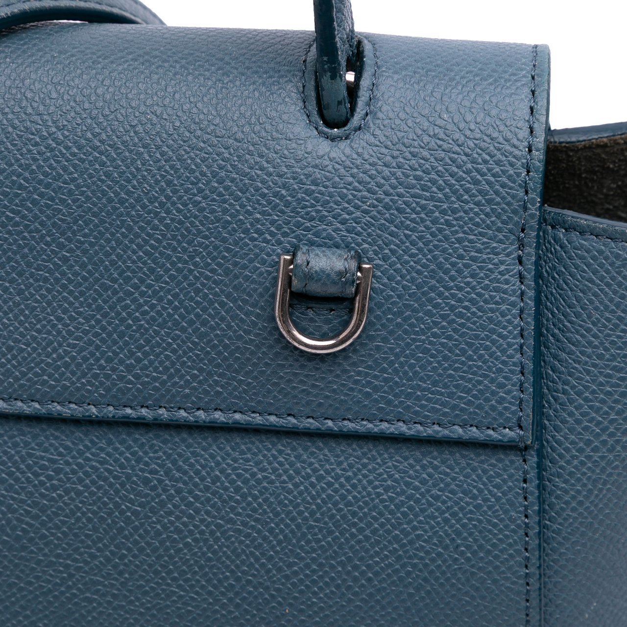 Celine Nano Leather Belt Satchel Blauw