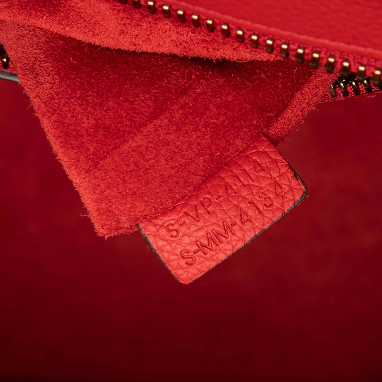 Celine Micro Calfskin Luggage Tote Rood