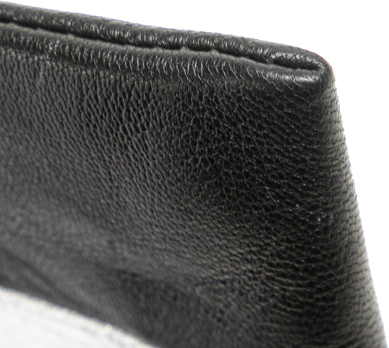 Celine Bicolor Leather Key Ring Coin Pouch Zilver