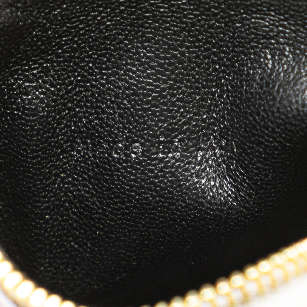 Celine Bicolor Leather Key Ring Coin Pouch Zilver