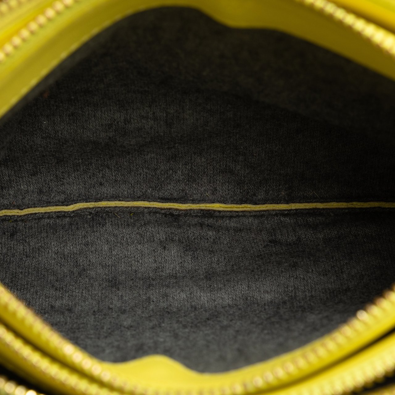 Celine Small Lambskin Trio Crossbody Geel