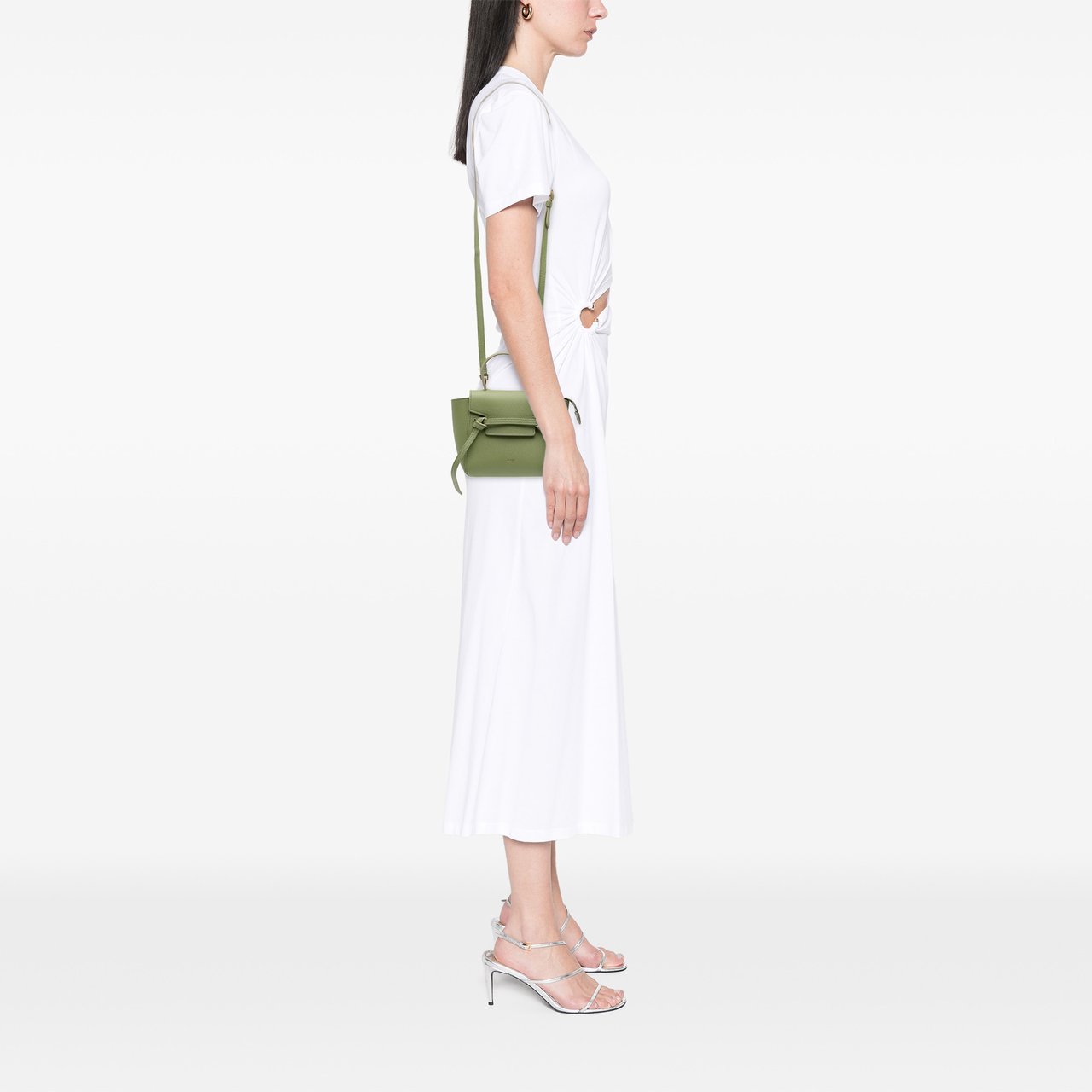 Celine Pico Grained Calfskin Belt Bag Groen