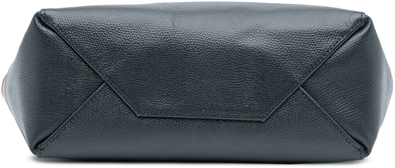 Celine Small Bicolor Leather Vertical Cabas Rood