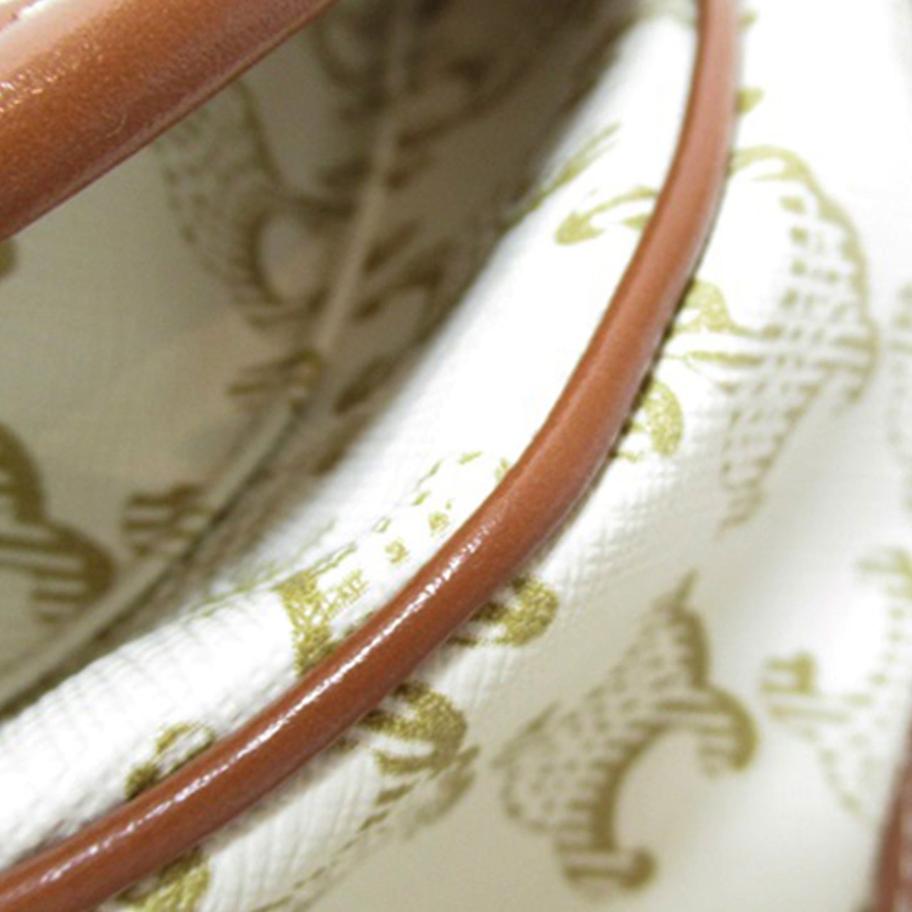 Celine Medium Triomphe Coated Canvas Folco Crossbody Wit