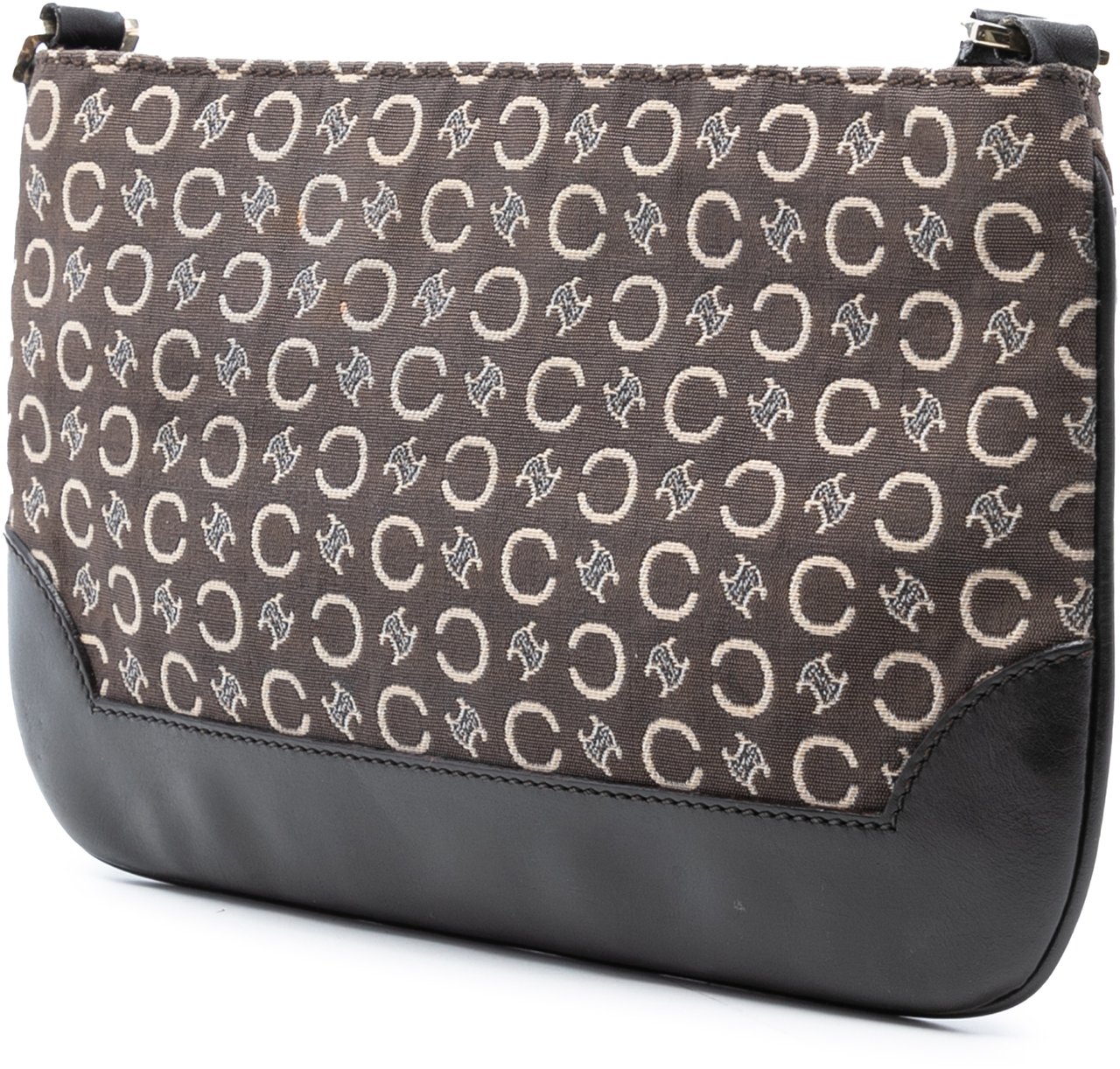 Celine C Macadam Canvas Shoulder Bag Bruin