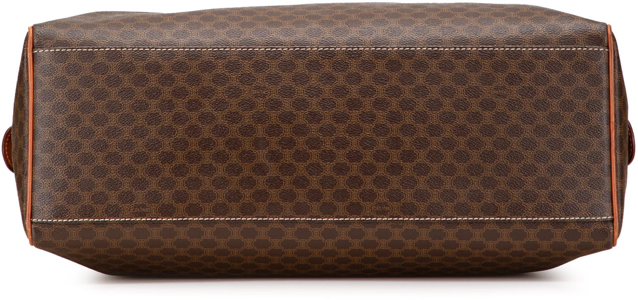 Celine Macadam Coated Canvas Duffle Bag Bruin