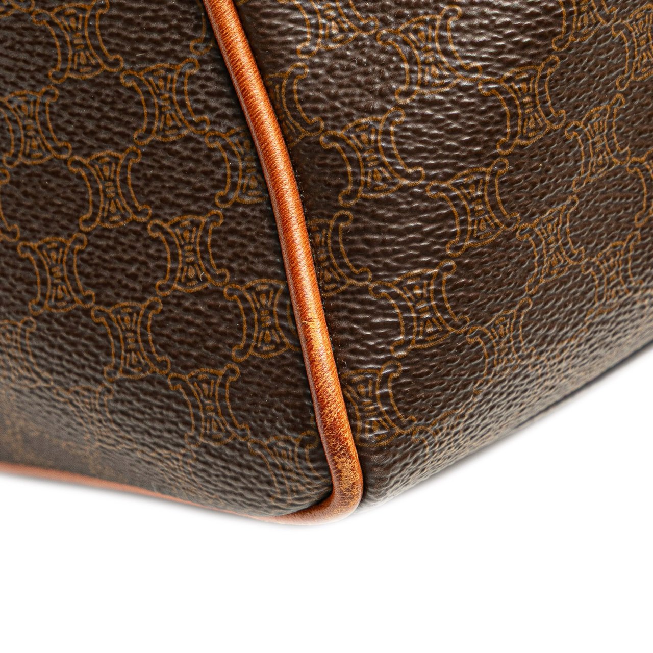 Celine Macadam Coated Canvas Duffle Bag Bruin