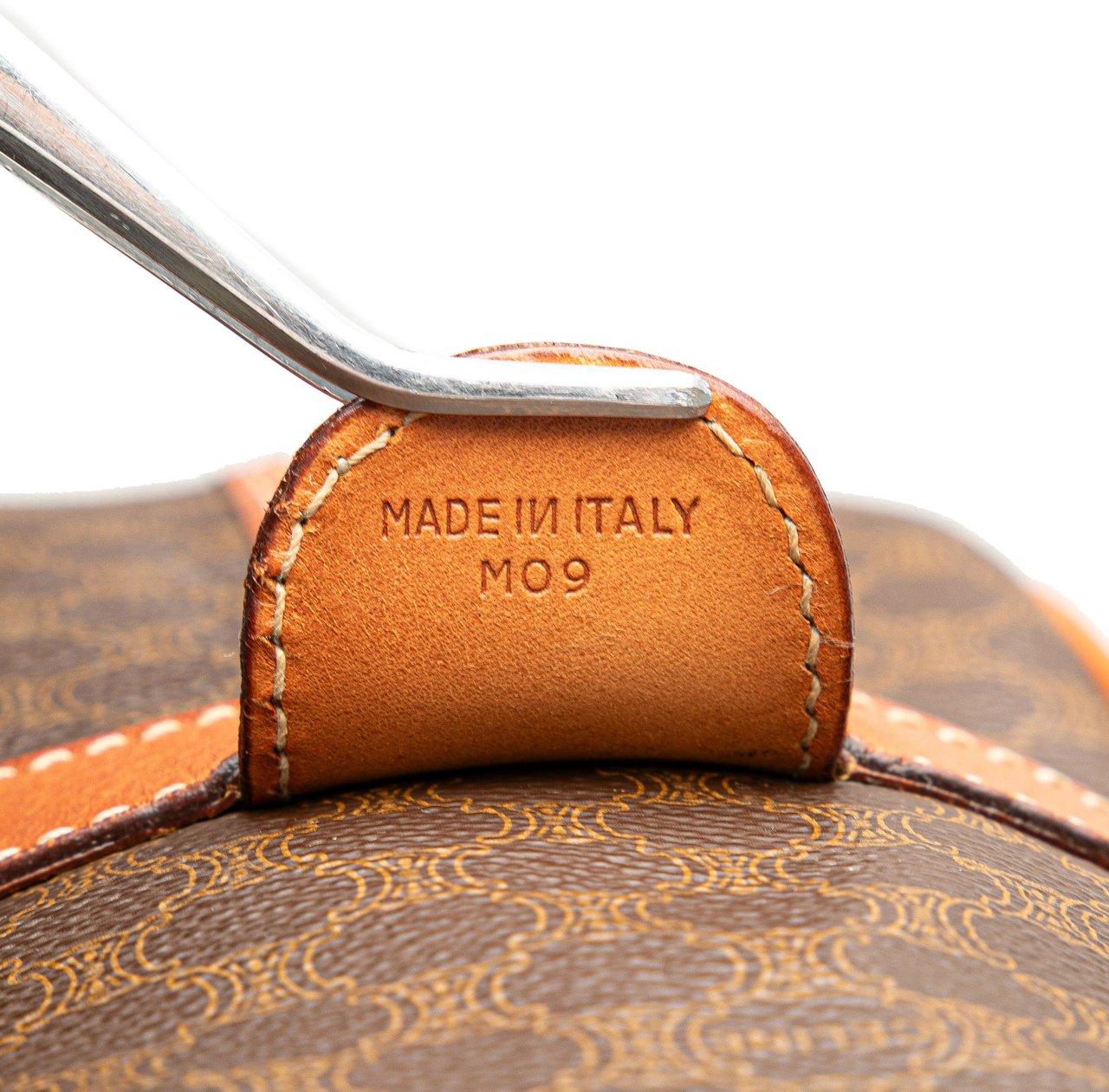 Celine Macadam Coated Canvas Duffle Bag Bruin