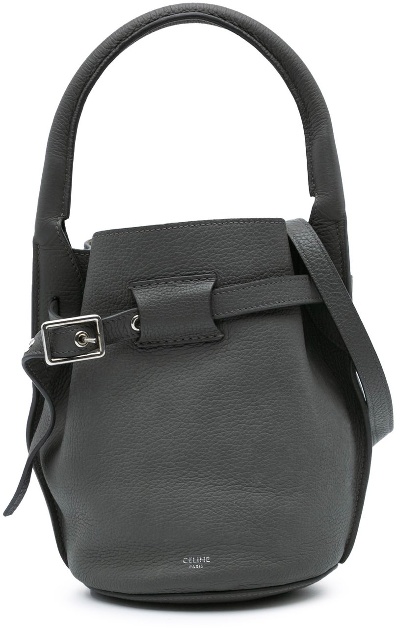 Celine Nano Leather Big Bucket Bag Grijs