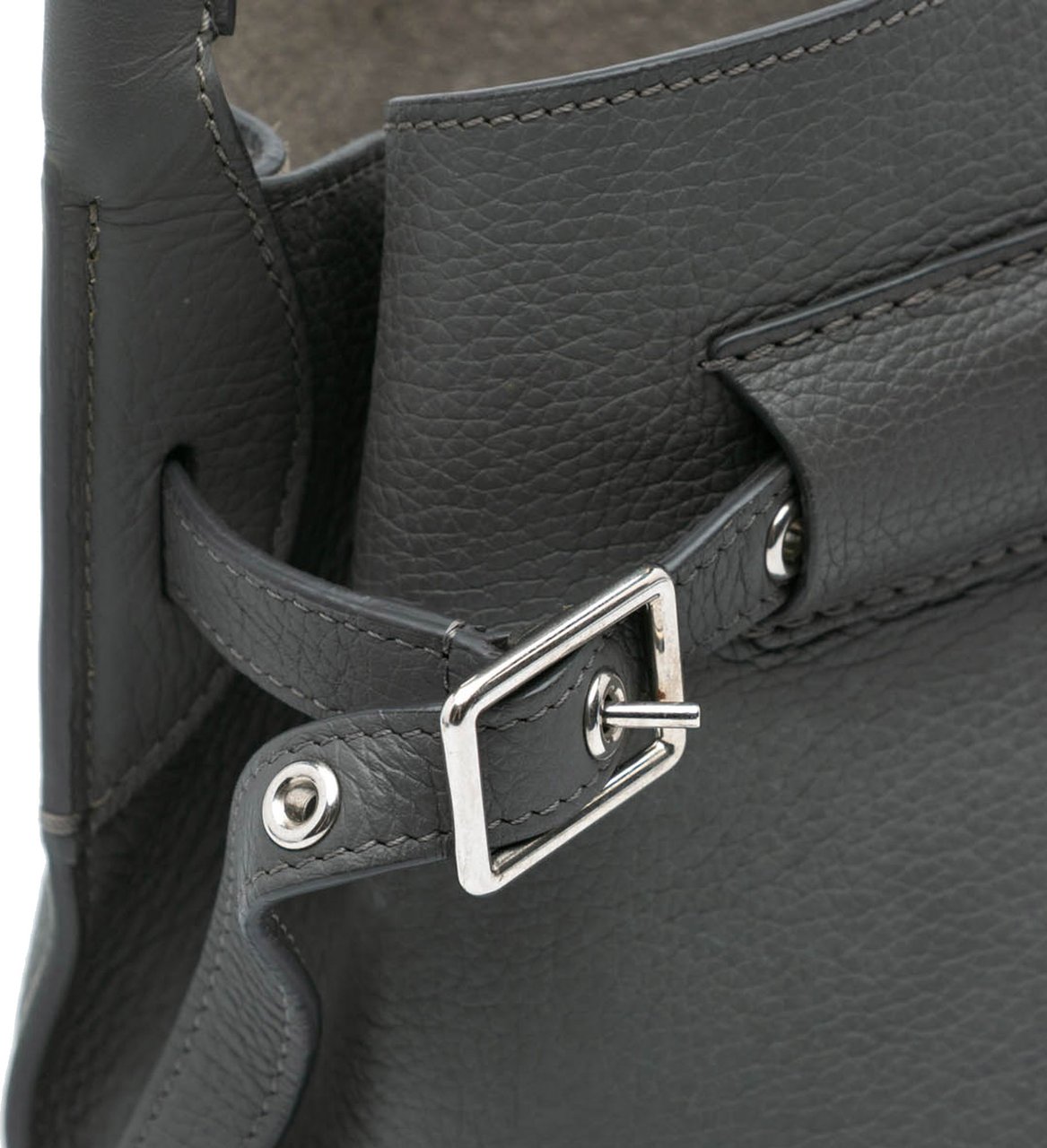 Celine Nano Leather Big Bucket Bag Grijs