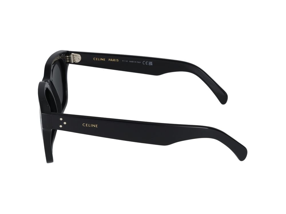 Celine Black CL40248I Square Metallic Sunglasses Zwart