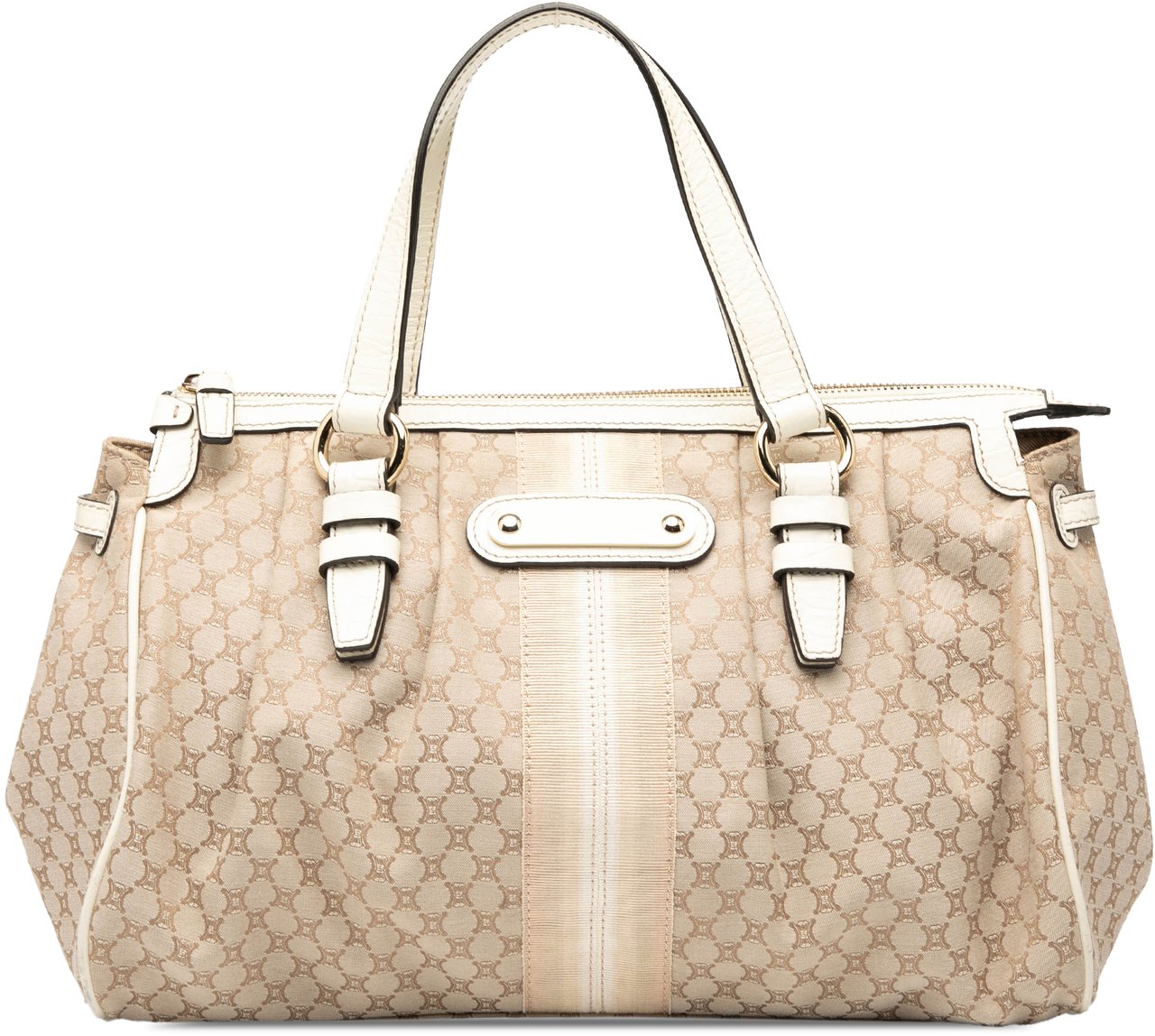 Celine Macadam Canvas Handbag Bruin