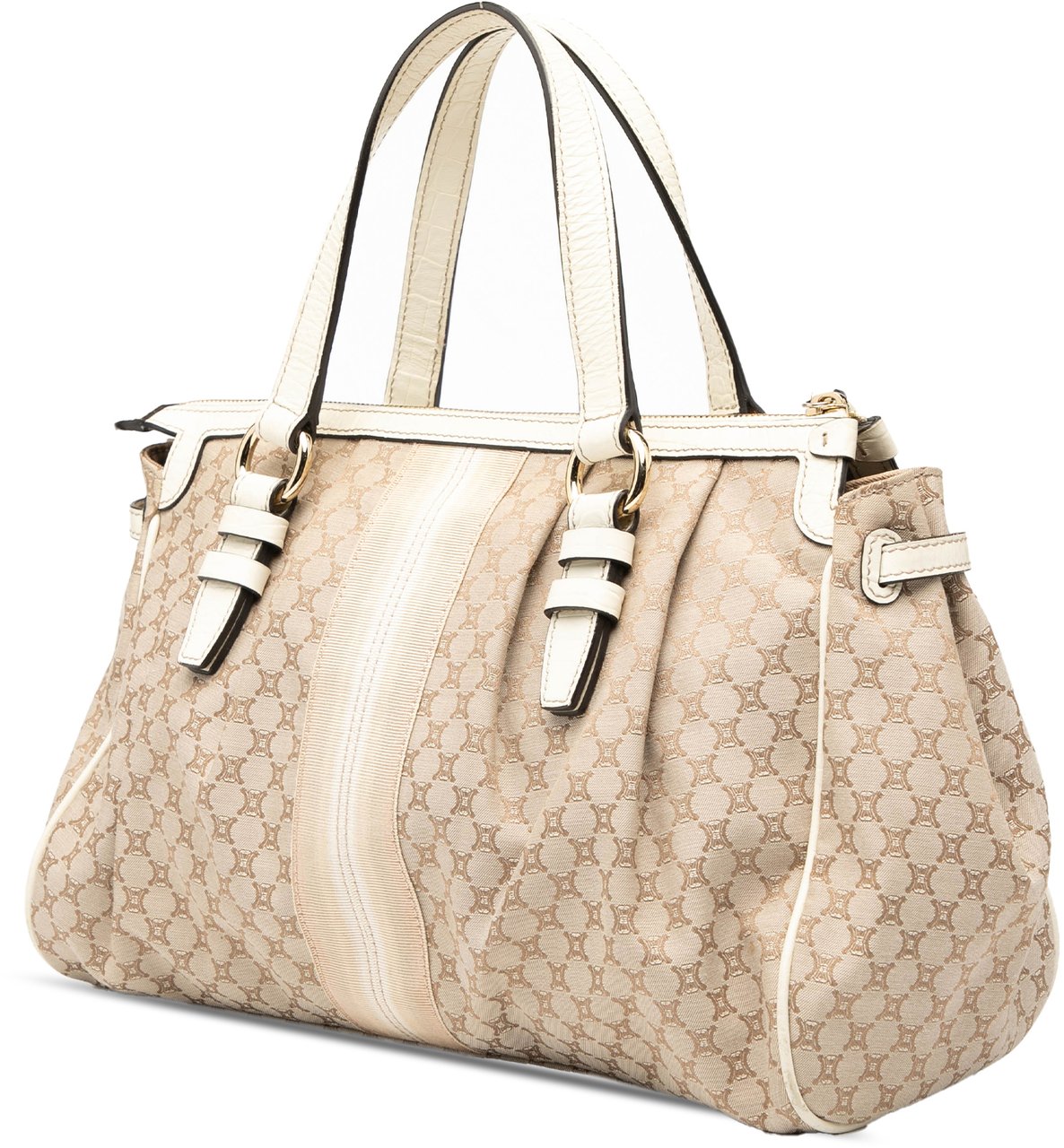 Celine Macadam Canvas Handbag Bruin