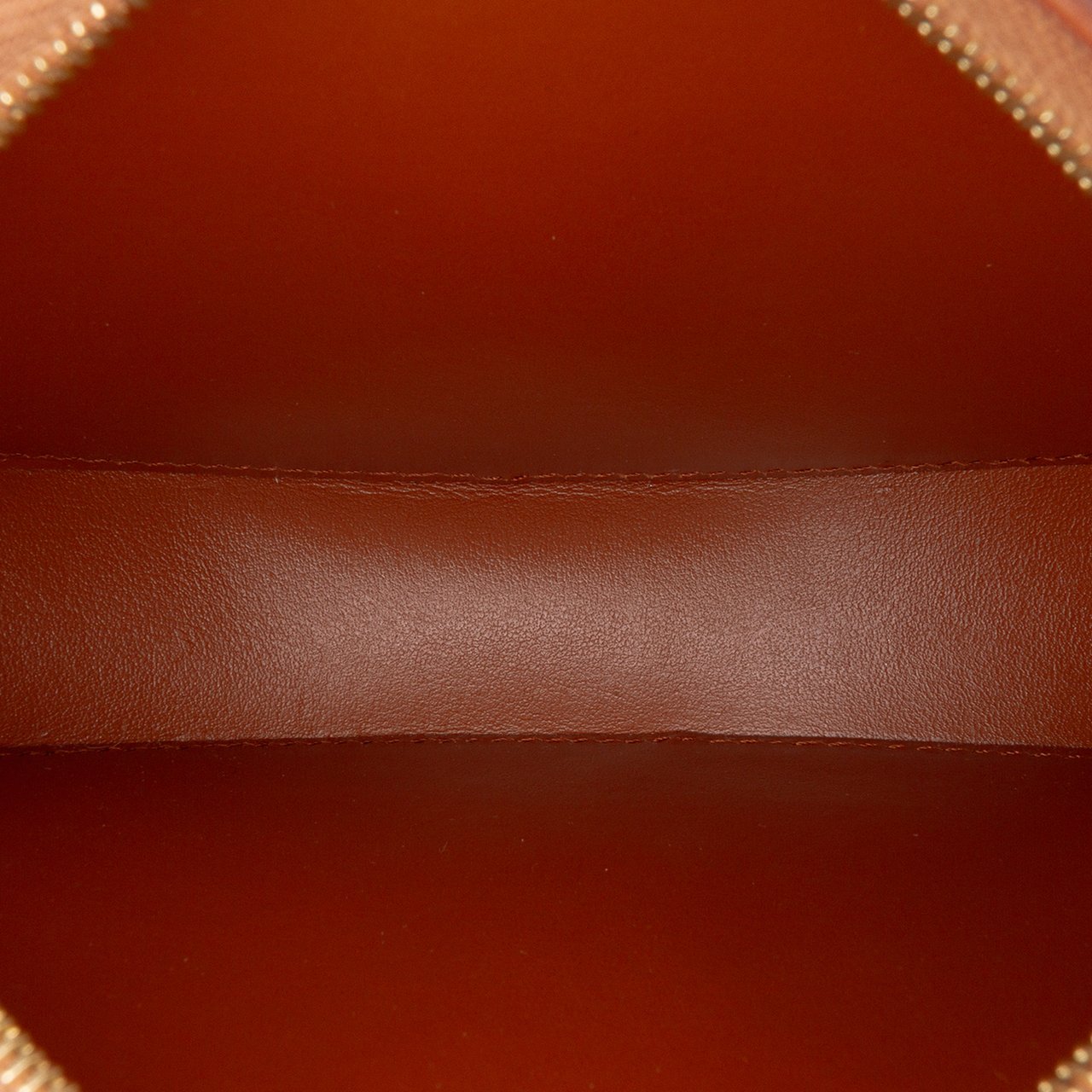 Celine Small Houndstooth Canvas and Calfskin Cuir Triomphe Oval Crossbody Bruin